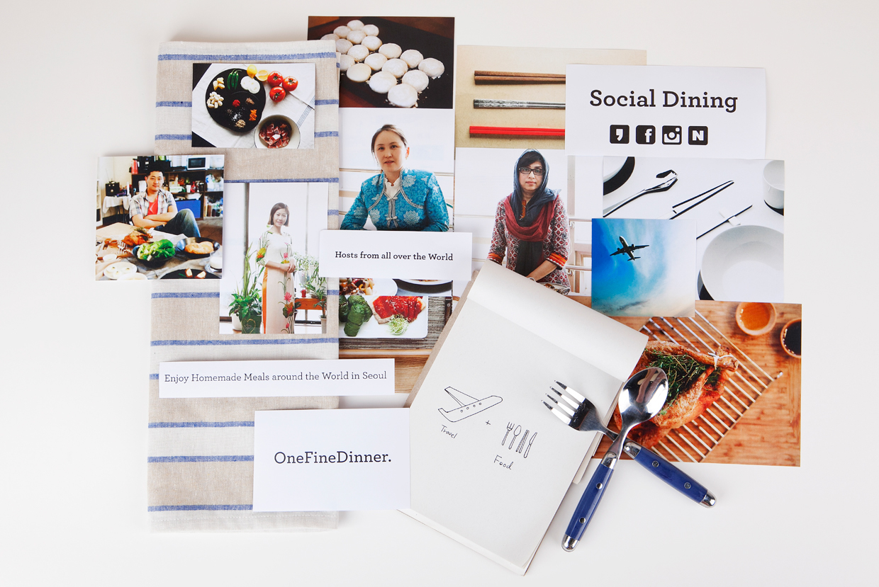 韓國OneFineDinner餐飲社交平臺品牌設計