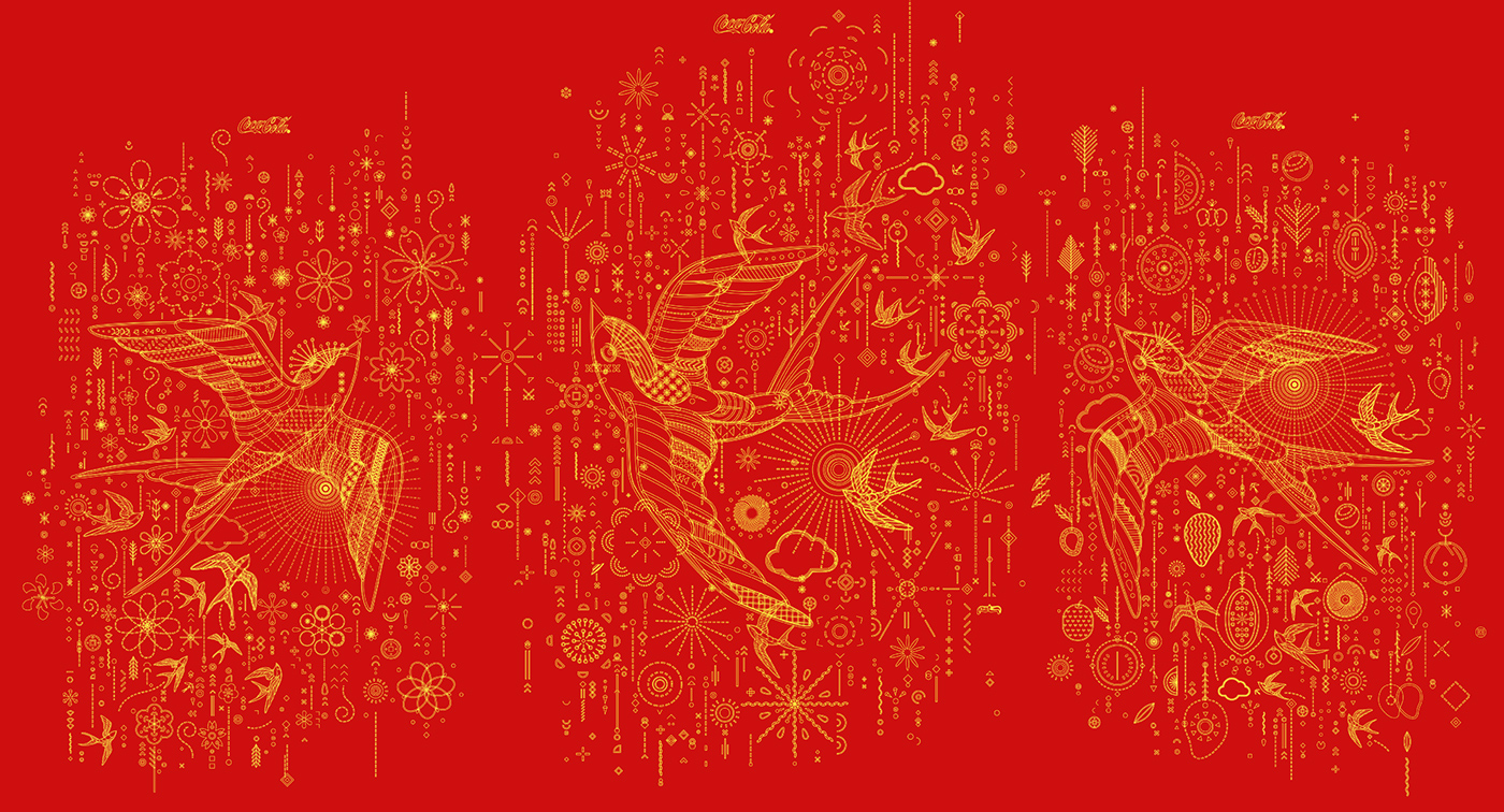 可口可樂(lè)越南版包裝插畫