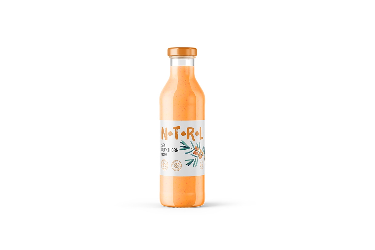 天然飲料，果汁的 品牌的包裝設計